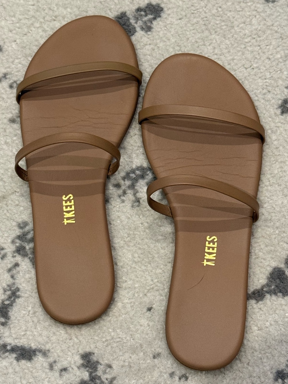 TKEES Gemma Double-Strap Slide Sandals for Women
